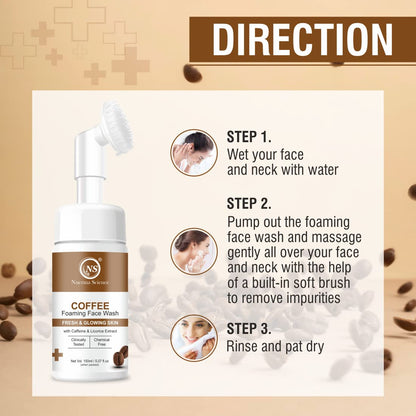 Nuerma Science Coffee Foaming Face Wash - 150ml