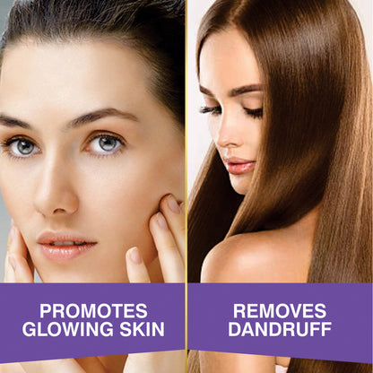 Promotes Glowing Skin Removes Dandruff