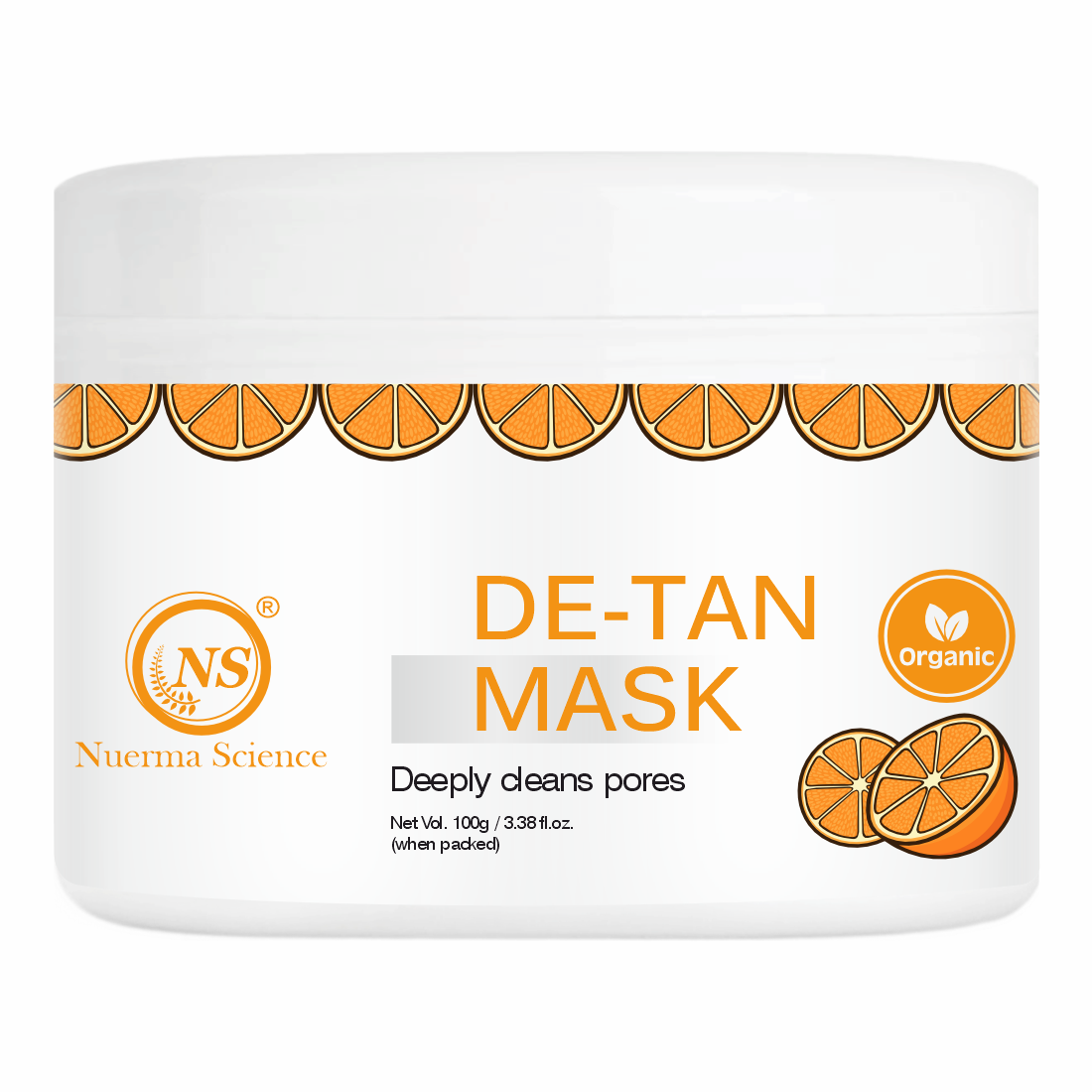 Nuerma Science De-Tan Face Mask | Treats Pigmentation & Restores Natural Glow - 100gm