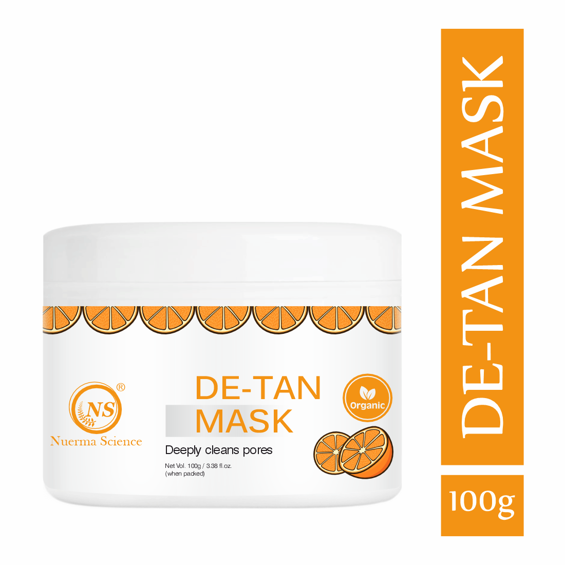 Nuerma Science De-Tan Face Mask | Treats Pigmentation & Restores Natural Glow - 100gm