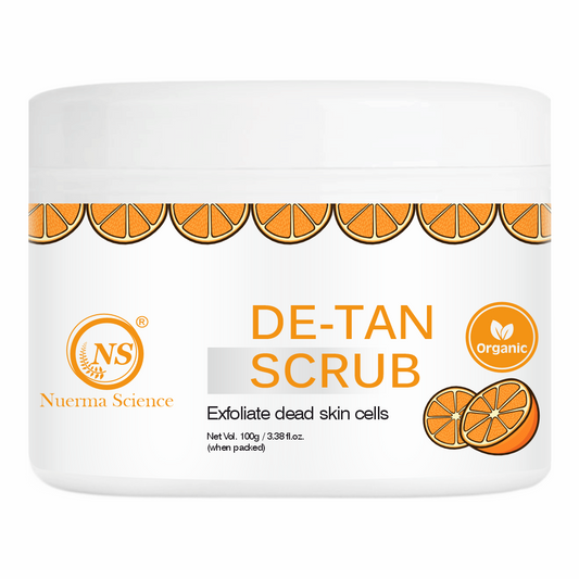 Nuerma Science De-Tan Face Scrub | Removes Blackheads, Whiteheads & Controls Excess Oil - 100gm