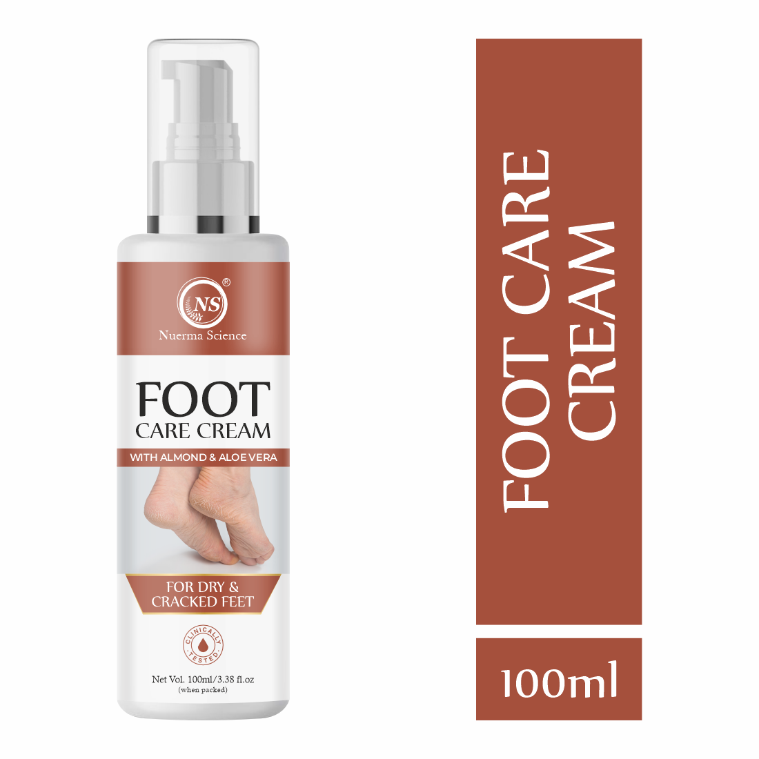 Nuerma Science Foot Care Cream for Dry & Cracked Feet - 100ml