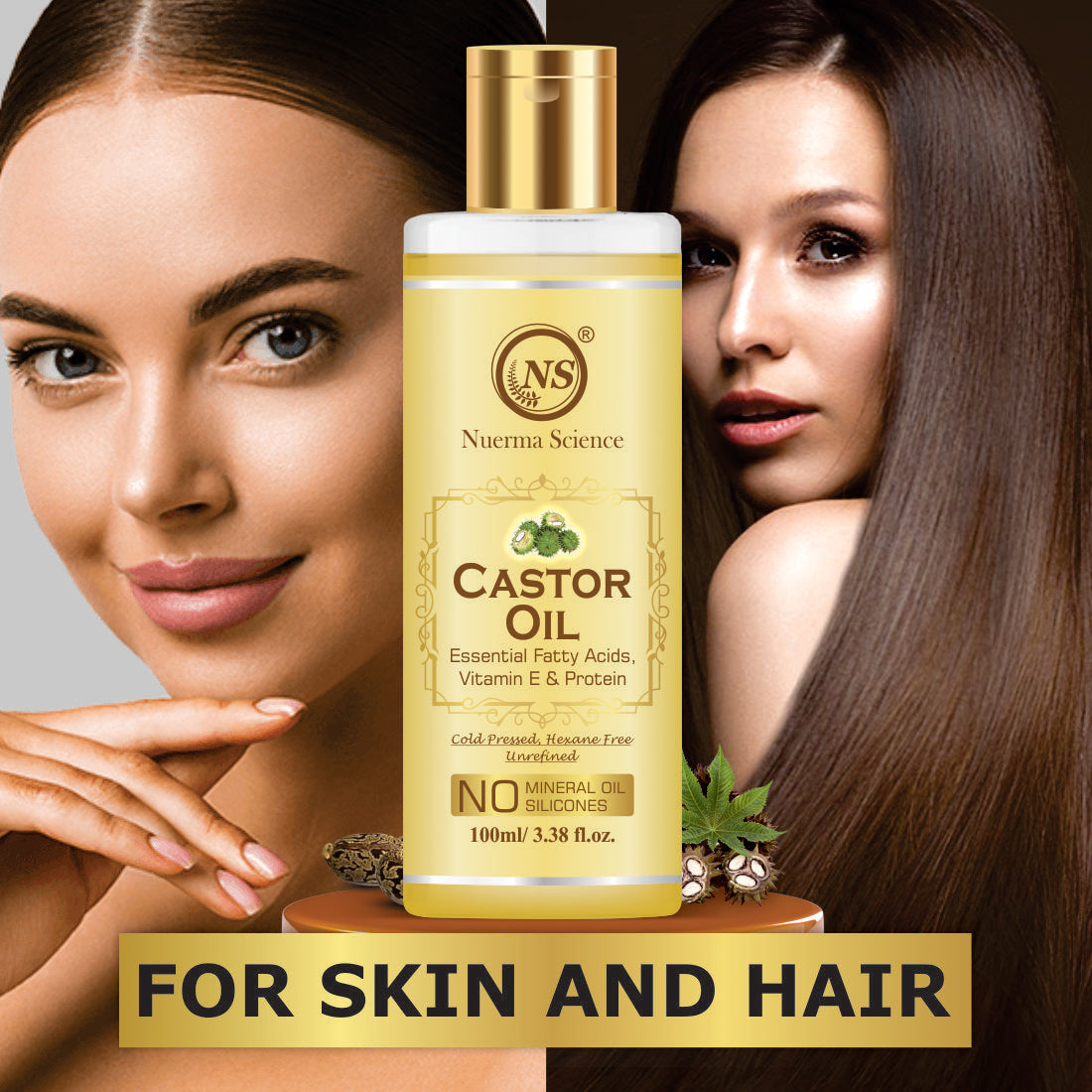 Castor Oil For Hair & Body - 100ml