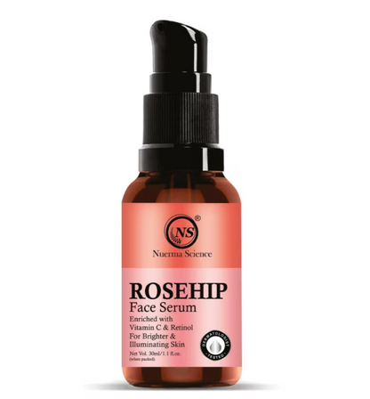 Nuerma Science Rosehip Face Serum - 15ml | Hydrates, Reduces Scars & Corrects Fine Lines