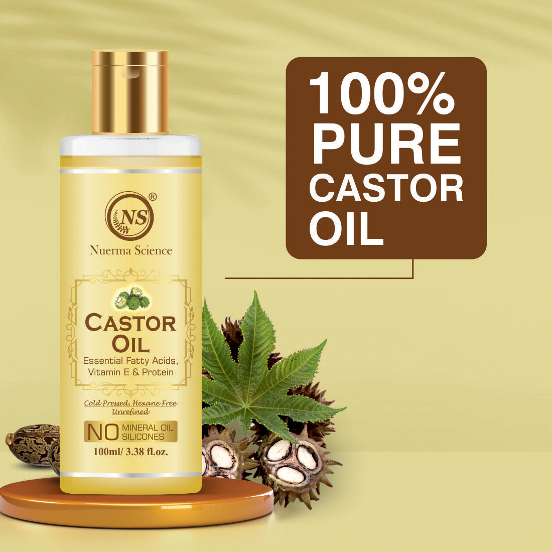 Castor Oil For Hair & Body - 100ml