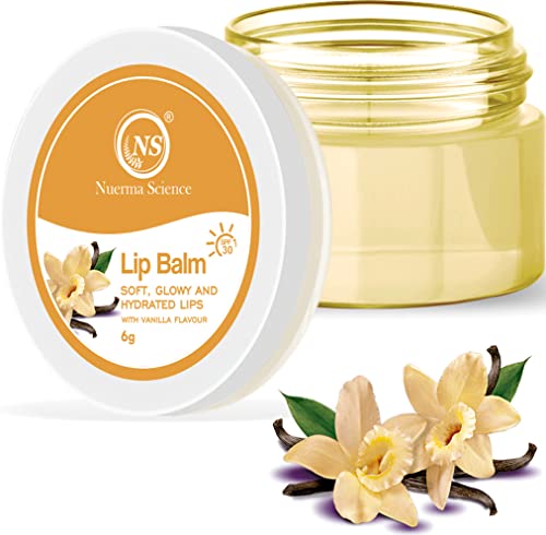 Nuerma Science Vanilla Lip Balm | Soft, Glowy & Hydrated Lips - 6gm