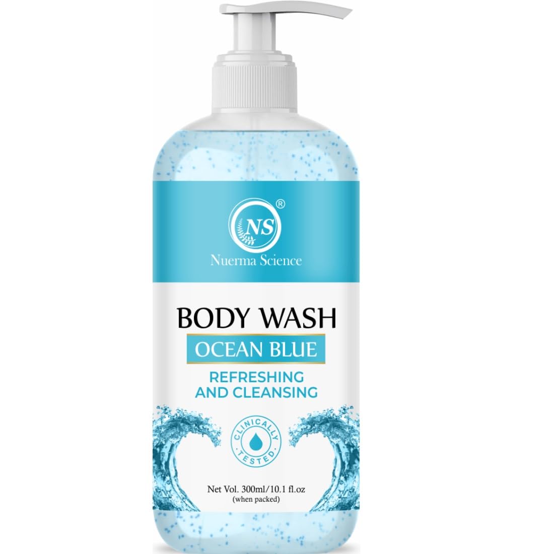 Nuerma Science Ocean Blue Body Wash | For Refreshing & Cleansing Body - 300ml