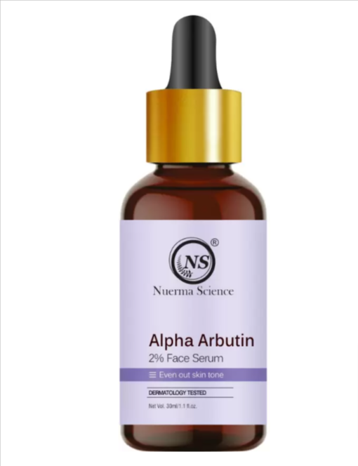 Nuerma Science 2% Alpha Arbutin Face Serum - 15ml | Brighten, Fade, Even Skin Tone