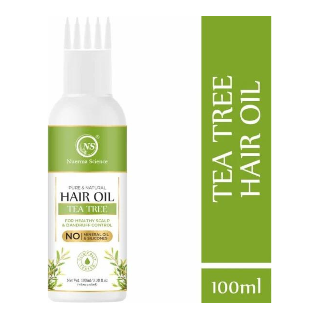 Nuerma Science Tea Tree Hair Oil for Healthy Scalp & Dandruff Control