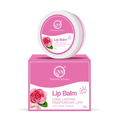 Nuerma Science Rose Petals Lip Balm | Long Lasting Moisturizing Lips - 6gm