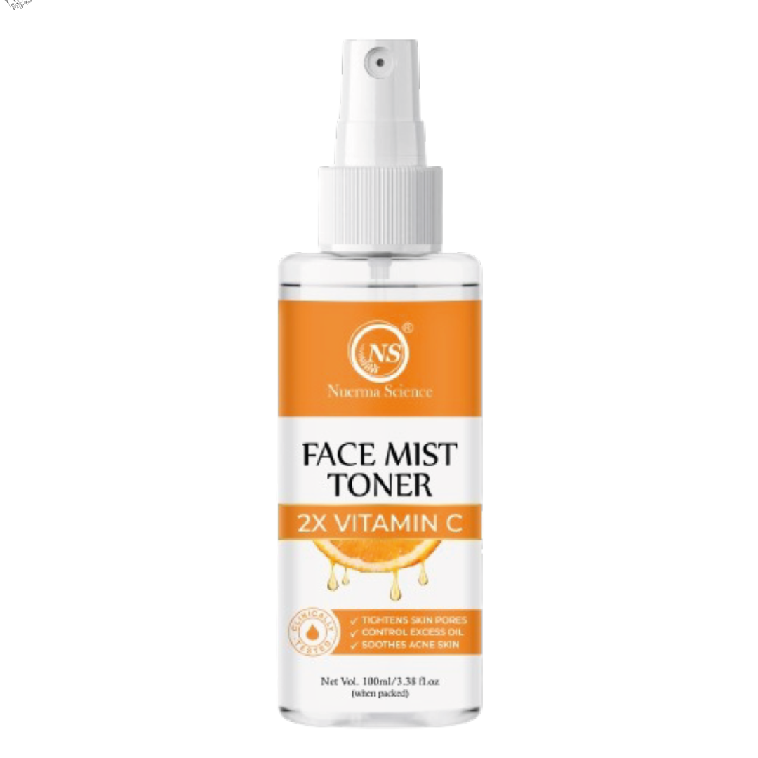 Nuerma Science 2X Vitamin C Face Mist Toner to Reduce Dark Spots & Hyperpigmentation - 100ml