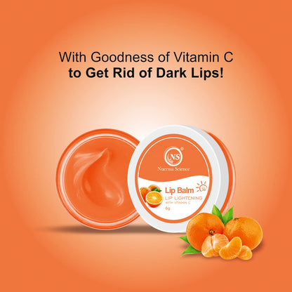 Nuerma Science Vitamin C Lip Balm | Nourishing, Hydrated & Soft Lips - 6gm