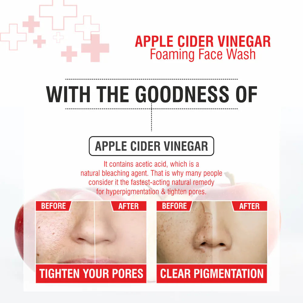 Nuerma Science Apple Cider Vinegar Foaming Face Wash - 150ml