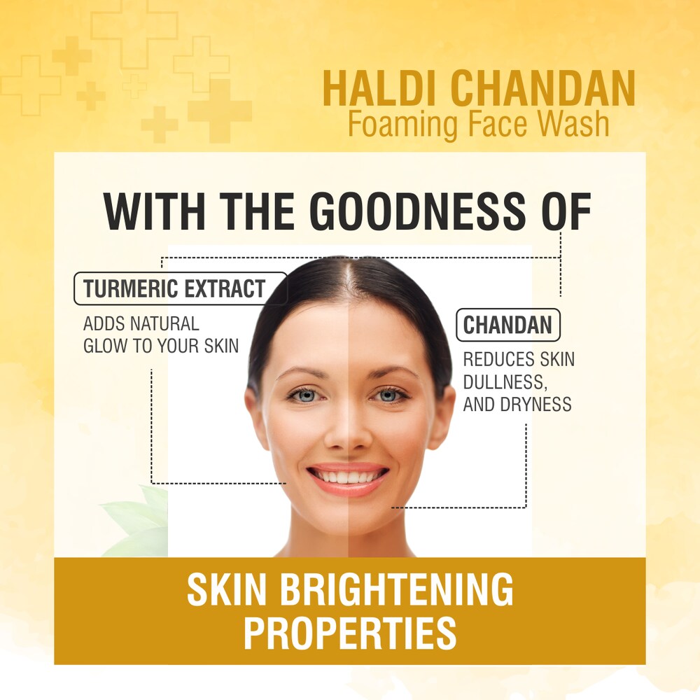 Nuerma Science Haldi Chandan Foaming Face Wash | Improve Skin Texture & Reduces Acne - 150ml