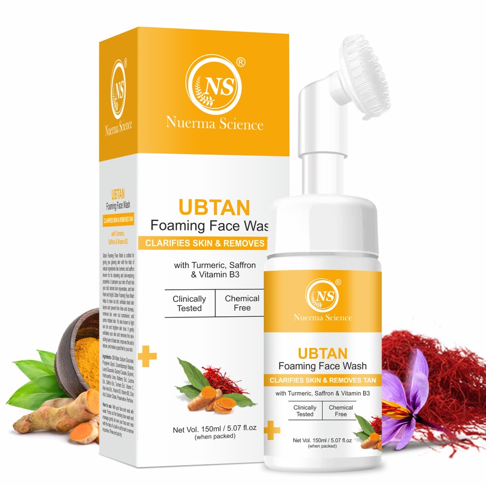 Nuerma Science Ubtan Foaming Face Wash | To Gently Exfoliate & Boost Youthful Skin - 150ml