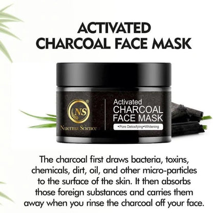 Nuerma Science Charcoal Face Mask | Deep Cleanse and Exfoliates - 100gm