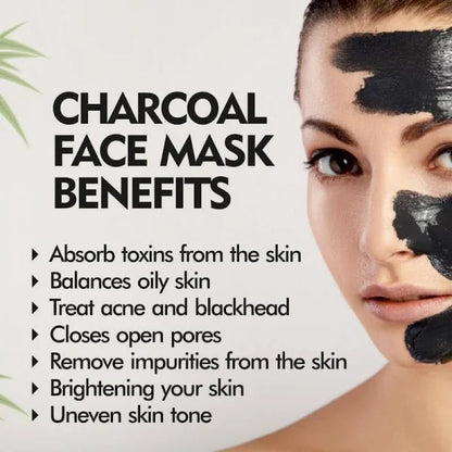 Nuerma Science Charcoal Face Mask | Deep Cleanse and Exfoliates - 100gm