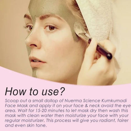 Nuerma Science Kumkumadi (Saffron) Face Mask for Glowing, Radiant & Fairer Skin - 100gm