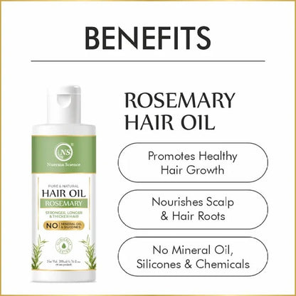 Nuerma Science Rosemary Hair Oil for Stronger Longer & Thicker Hair