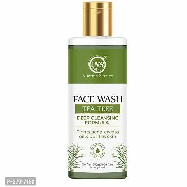 Nuerma Science Tea Tree Face Wash | Deep Cleansing Formula to Fight Acne, Excess Oil & Purifies Skin - 200ml